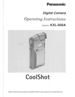 Panasonic CoolShot KXL-600A User Manual preview