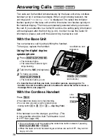 Предварительный просмотр 30 страницы Panasonic Cordless Phon Operating Instructions Manual