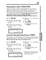 Предварительный просмотр 77 страницы Panasonic Cordless Phon Operating Instructions Manual