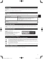 Предварительный просмотр 7 страницы Panasonic CPE03406YA Operating Instructions Manual