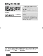 Preview for 2 page of Panasonic CQ-2130U Operating Instructions Manual