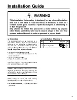 Предварительный просмотр 19 страницы Panasonic CQ-4400U Operating Instructions Manual