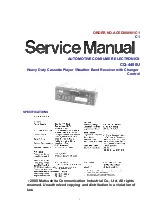 Предварительный просмотр 1 страницы Panasonic CQ-4400U Service Manual