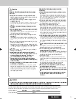 Предварительный просмотр 3 страницы Panasonic CQ-5800U - Double DIN Heavy Duty MP3 Operating Instructions Manual