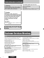 Предварительный просмотр 4 страницы Panasonic CQ-5800U - Double DIN Heavy Duty MP3 Operating Instructions Manual