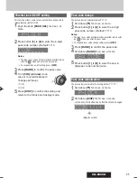 Предварительный просмотр 25 страницы Panasonic CQ-5800U - Double DIN Heavy Duty MP3 Operating Instructions Manual