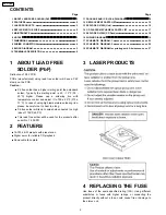 Preview for 2 page of Panasonic CQ-C1001W1 Service Manual