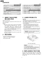 Предварительный просмотр 2 страницы Panasonic CQ-C1013H Service Manual