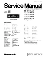 Предварительный просмотр 1 страницы Panasonic CQ-C1100VN Service Manual