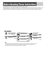 Предварительный просмотр 3 страницы Panasonic CQ-C1103W Operating Instructions Manual