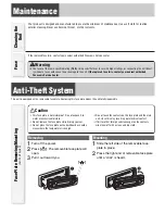 Предварительный просмотр 6 страницы Panasonic CQ-C1103W Operating Instructions Manual