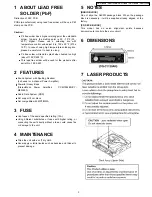 Preview for 3 page of Panasonic CQ-C1110AN Service Manual