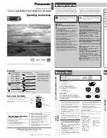 Preview for 1 page of Panasonic CQ-C1301NW Operating Instructions Manual