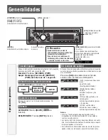 Предварительный просмотр 12 страницы Panasonic CQ C1305U - Radio / CD (Spanish) Manual De Instrucciones