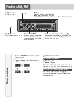 Предварительный просмотр 13 страницы Panasonic CQ C1305U - Radio / CD (Spanish) Manual De Instrucciones