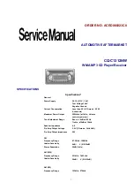 Panasonic CQ-C1312NW Service Manual preview