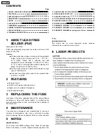 Предварительный просмотр 2 страницы Panasonic CQ-C1323NW Service Manual