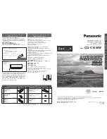 Предварительный просмотр 1 страницы Panasonic CQ-C1505W Installation Instructions