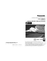 Panasonic CQ-C3100AN Operating Instructions Manual предпросмотр