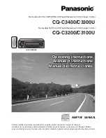 Предварительный просмотр 1 страницы Panasonic CQ-C3200 Operating Instructions Manual