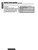 Предварительный просмотр 4 страницы Panasonic CQ-C3301 Operating Instructions Manual