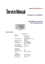 Panasonic CQ-C3303N Service Manual предпросмотр