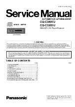 Panasonic CQ-C3305U Service Manual предпросмотр