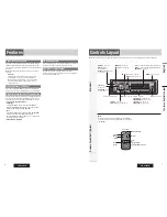 Предварительный просмотр 4 страницы Panasonic CQ-C3305W Operating Instructions Manual