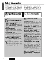 Preview for 2 page of Panasonic CQ-C3353W Operating Instructions Manual