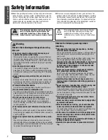 Предварительный просмотр 2 страницы Panasonic CQ-C5153W Operating Instructions Manual