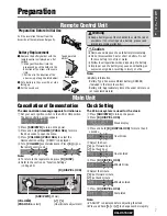 Предварительный просмотр 7 страницы Panasonic CQ-C5153W Operating Instructions Manual