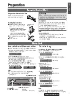 Предварительный просмотр 6 страницы Panasonic CQ-C5303W Operating Instructions Manual