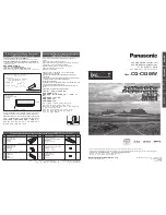 Предварительный просмотр 1 страницы Panasonic CQ-C5305W Installation Instructions