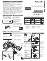 Preview for 1 page of Panasonic CQ-C5401U Installation Instructions