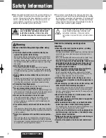 Предварительный просмотр 2 страницы Panasonic CQ-C7105U Operating Instructions Manual