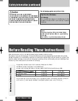 Предварительный просмотр 4 страницы Panasonic CQ-C7105U Operating Instructions Manual