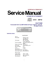 Panasonic CQ-C7300W Service Manual preview