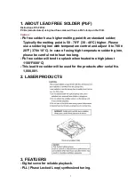 Предварительный просмотр 3 страницы Panasonic CQ-C7300W Service Manual