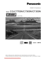 Panasonic CQ-C7303N Operating Instructions Manual preview
