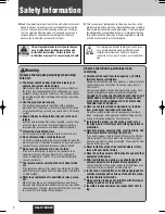 Предварительный просмотр 2 страницы Panasonic CQ-C7405W Operating Instructions Manual