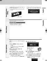 Предварительный просмотр 11 страницы Panasonic CQ-C7405W Operating Instructions Manual