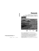 Panasonic CQ-C8301N Operating Instructions Manual предпросмотр