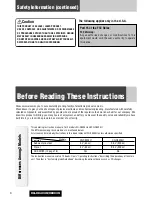 Preview for 4 page of Panasonic CQ-C8303U - WMA/MP3/CD Player/Receiver With 4096 Color OEL Display Operating Instructions Manual