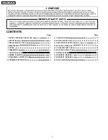 Preview for 2 page of Panasonic CQ-C8303U - WMA/MP3/CD Player/Receiver With 4096 Color OEL Display Service Manual