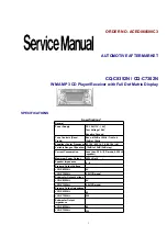 Panasonic CQ-C8352N Service Manual preview