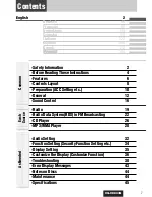 Предварительный просмотр 7 страницы Panasonic CQ-C8803N Operating Instructions Manual