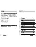 Предварительный просмотр 5 страницы Panasonic CQ-CB8901U - Radio / HD Operating Instructions Manual