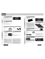 Предварительный просмотр 8 страницы Panasonic CQ-CB8901U - Radio / HD Operating Instructions Manual