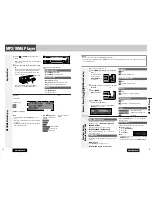 Предварительный просмотр 13 страницы Panasonic CQ-CB8901U - Radio / HD Operating Instructions Manual