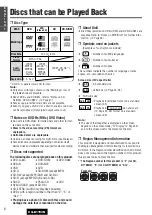 Предварительный просмотр 8 страницы Panasonic CQ-D1703N Operating Instructions Manual